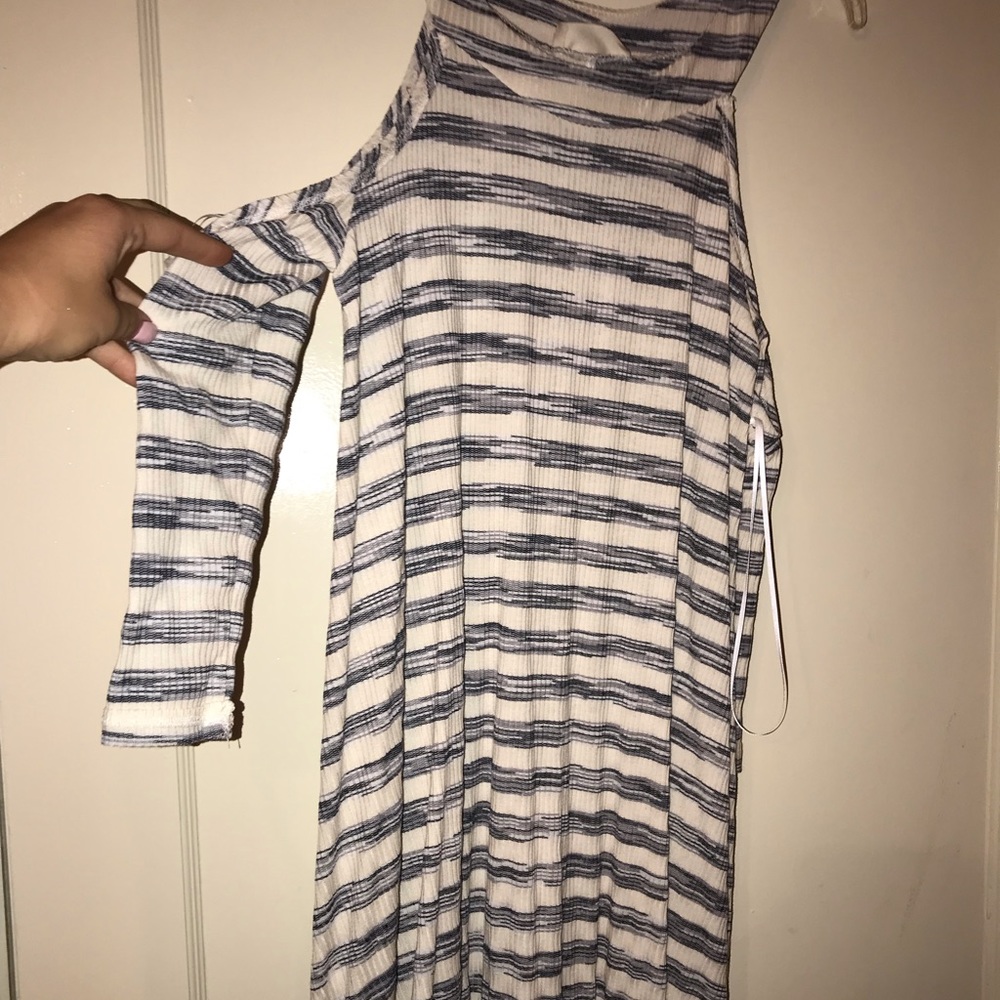 White and stripped tank top tunic